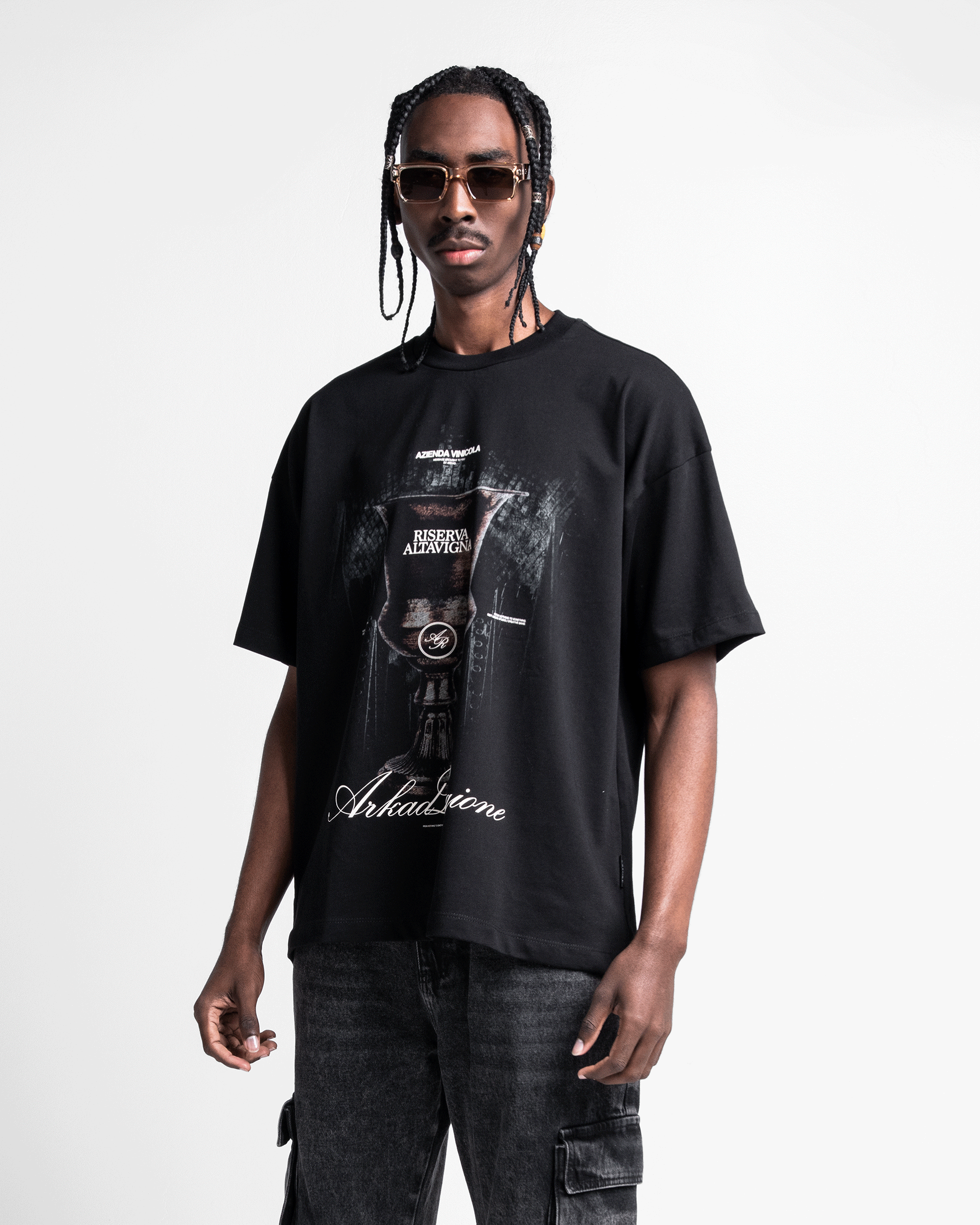 Graphic Tshirt Oversize Negra