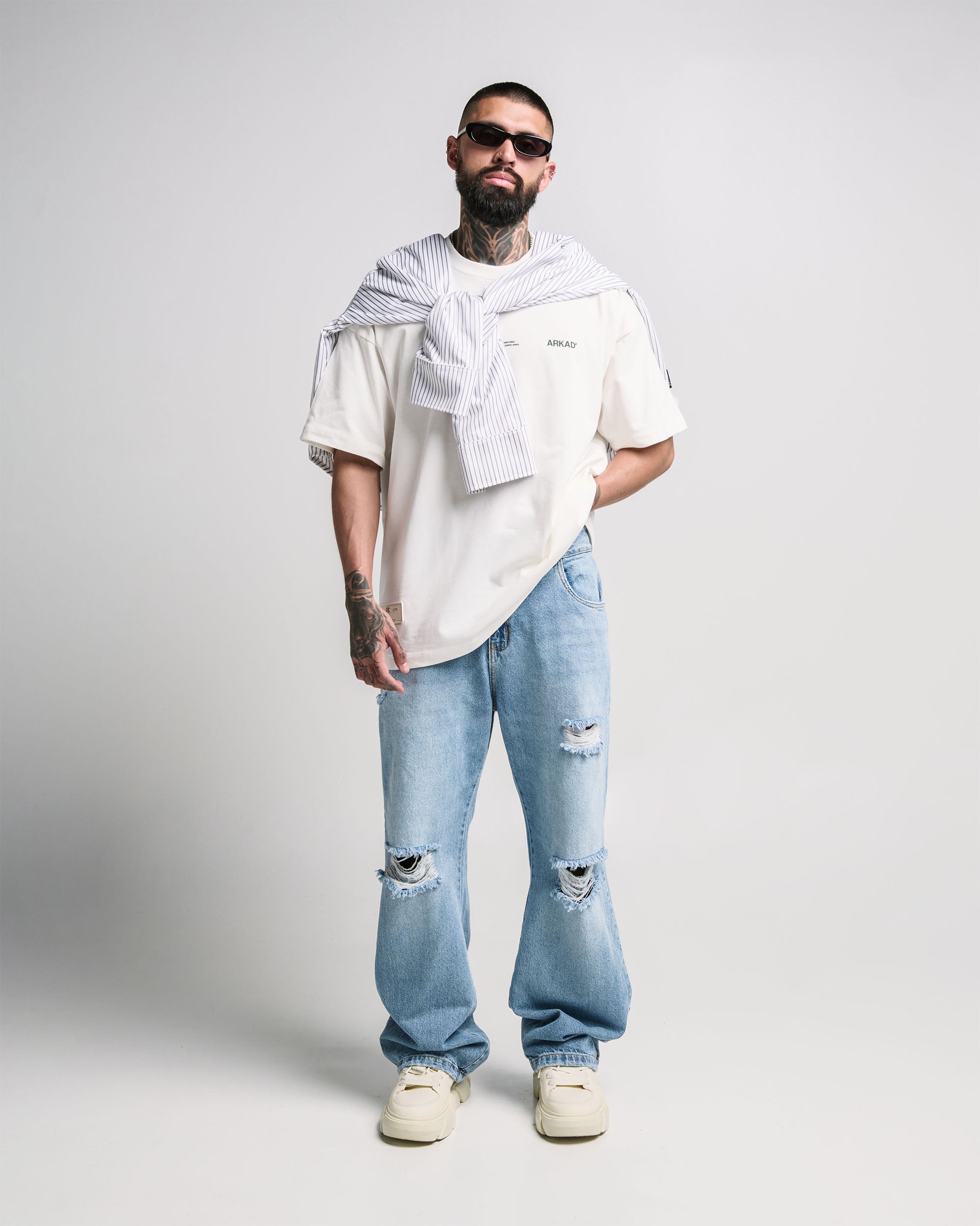 Tshirt Oversize Crema Grapes Arkad Legione