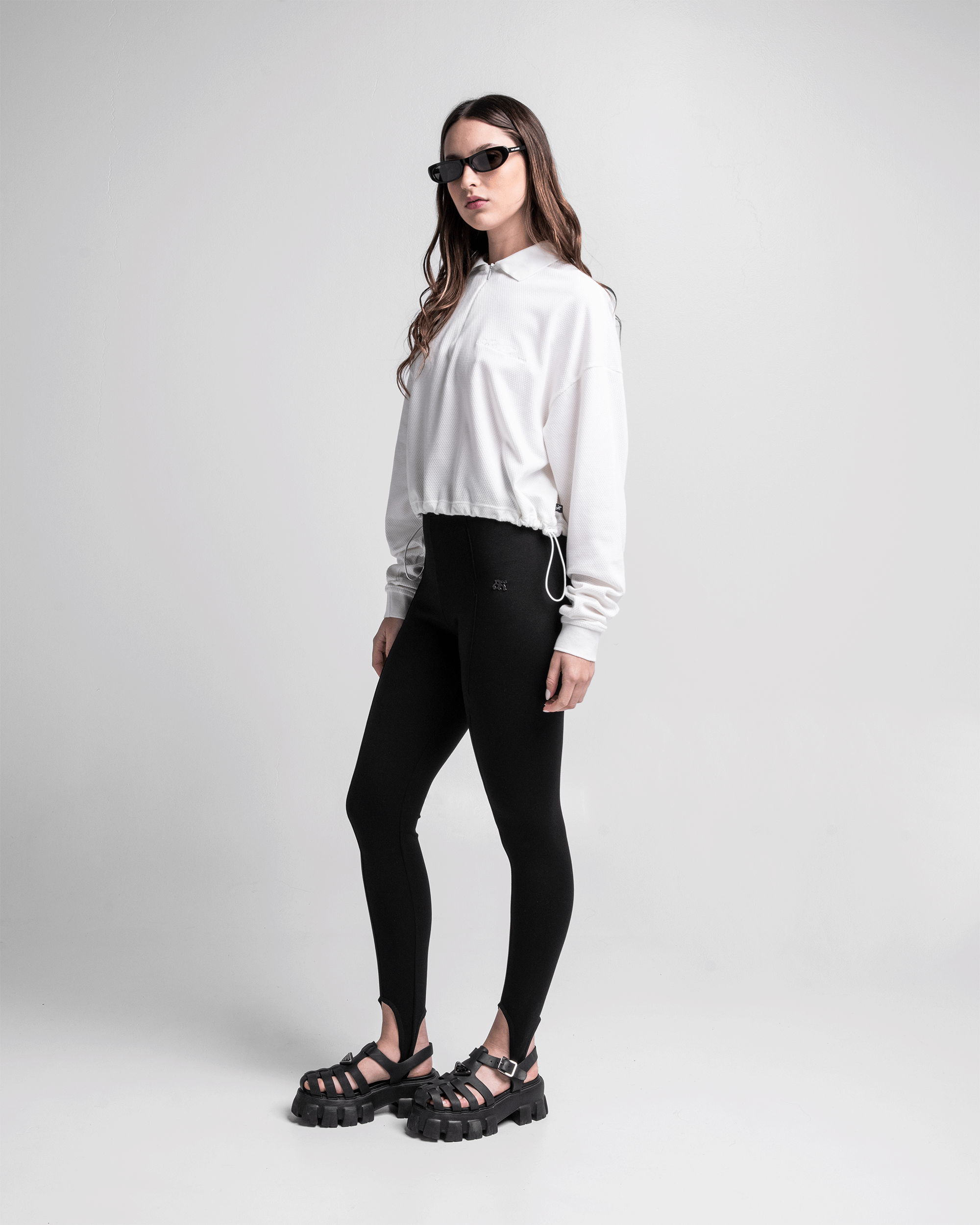 Cropped Polo Sweater Legione