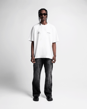 Tshirt Oversize Crema Arkad Legione Estampado Negro