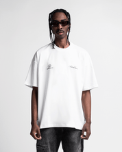 Tshirt Oversize Crema Arkad Legione Estampado Negro