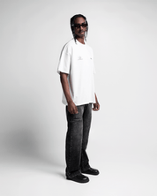 Tshirt Oversize Crema Arkad Legione Estampado Negro