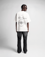 Tshirt Oversize Crema Arkad Legione Estampado Negro