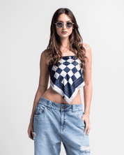 Bandana Cuadros Azul Legione