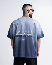 Washed Tshirt Oversize Azul Legione