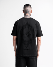 Tshirt Regular Fit Negra Arkad Legione Velvet