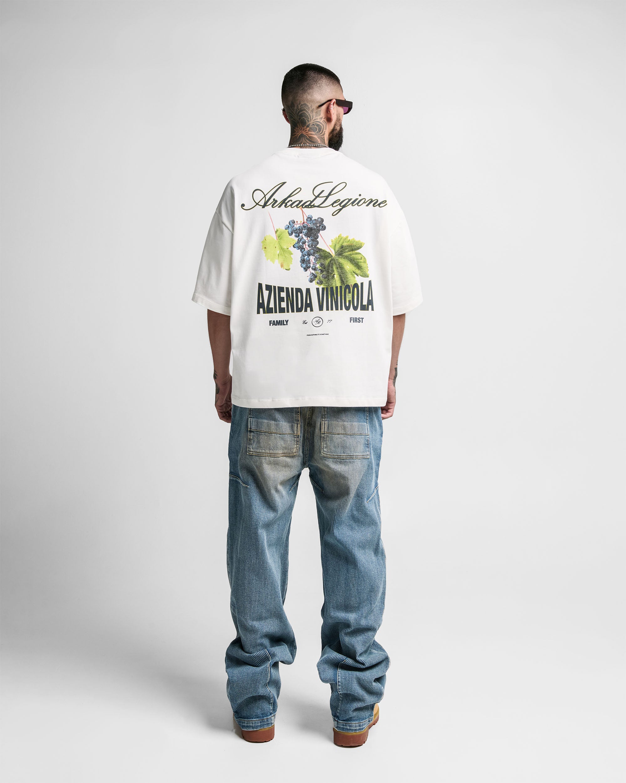 Tshirt Boxy Fit Crema Azienda Vinicola