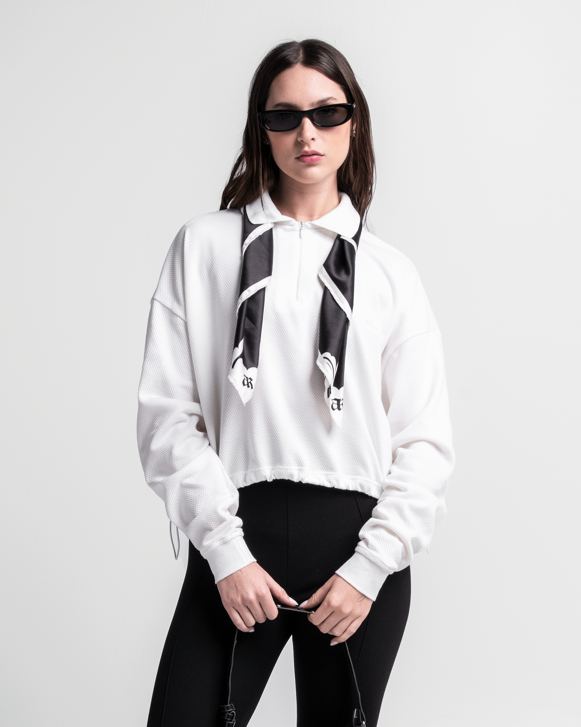 Cropped Polo Sweater Legione