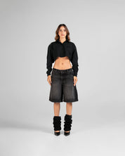 Cropped Shirt Negra