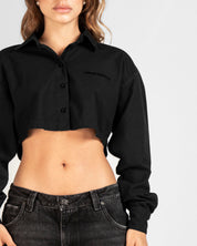 Cropped Shirt Negra