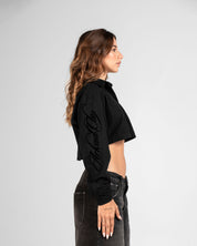Cropped Shirt Negra