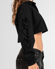 Cropped Shirt Negra