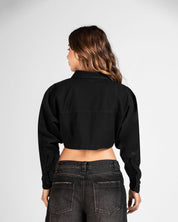 Cropped Shirt Negra
