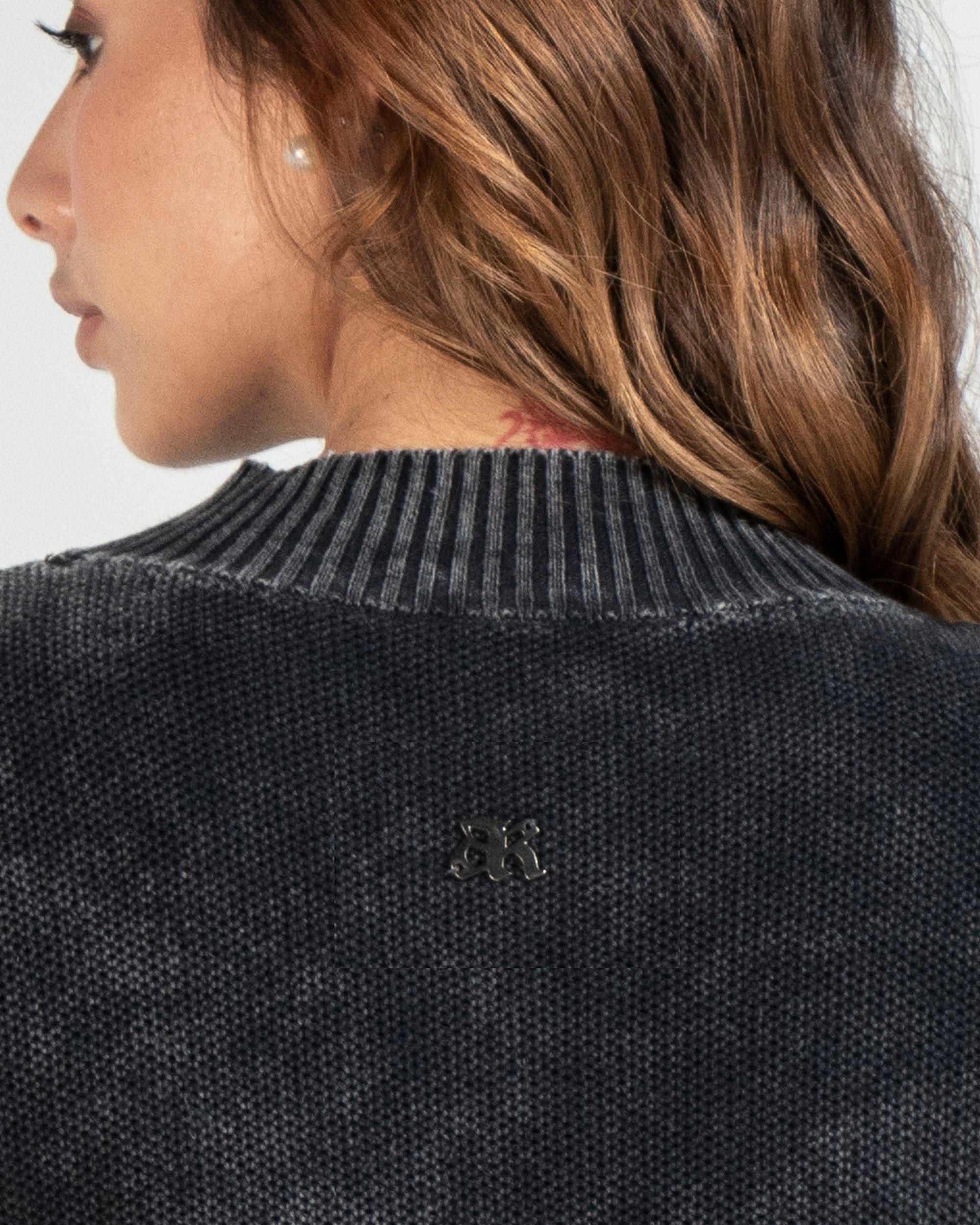 Knit Sweater Negro Unisex