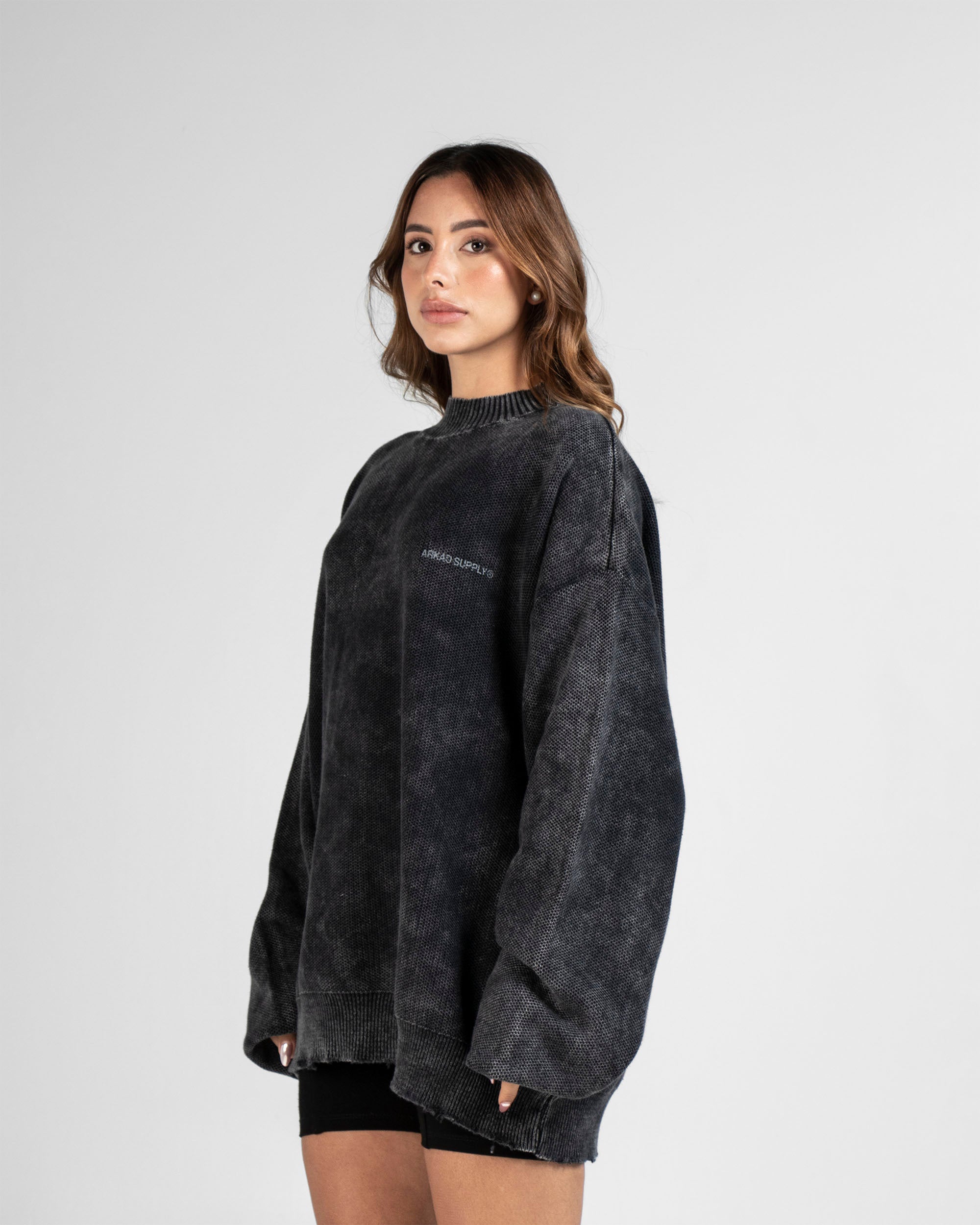 Knit Sweater Negro Unisex