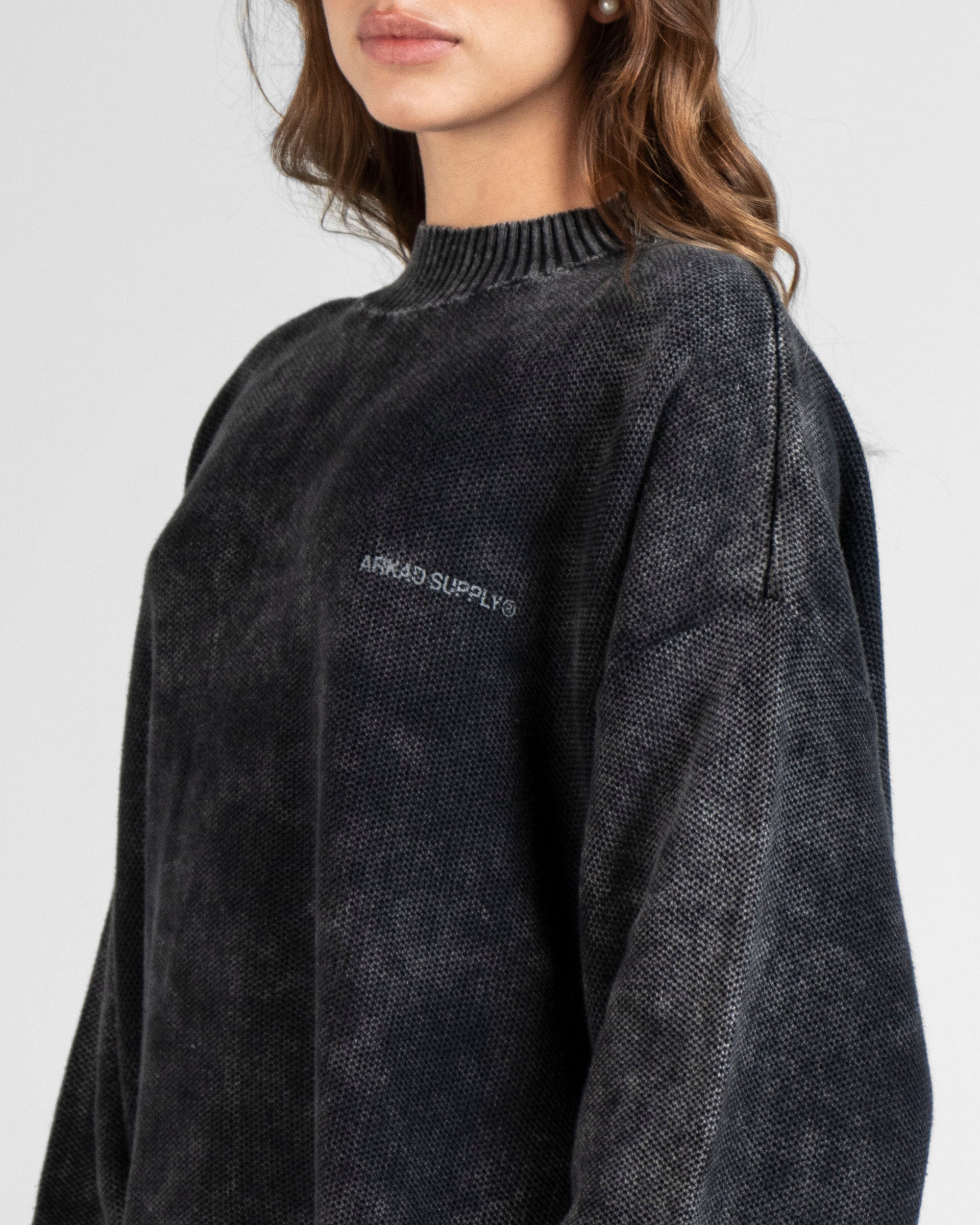 Knit Sweater Negro Unisex