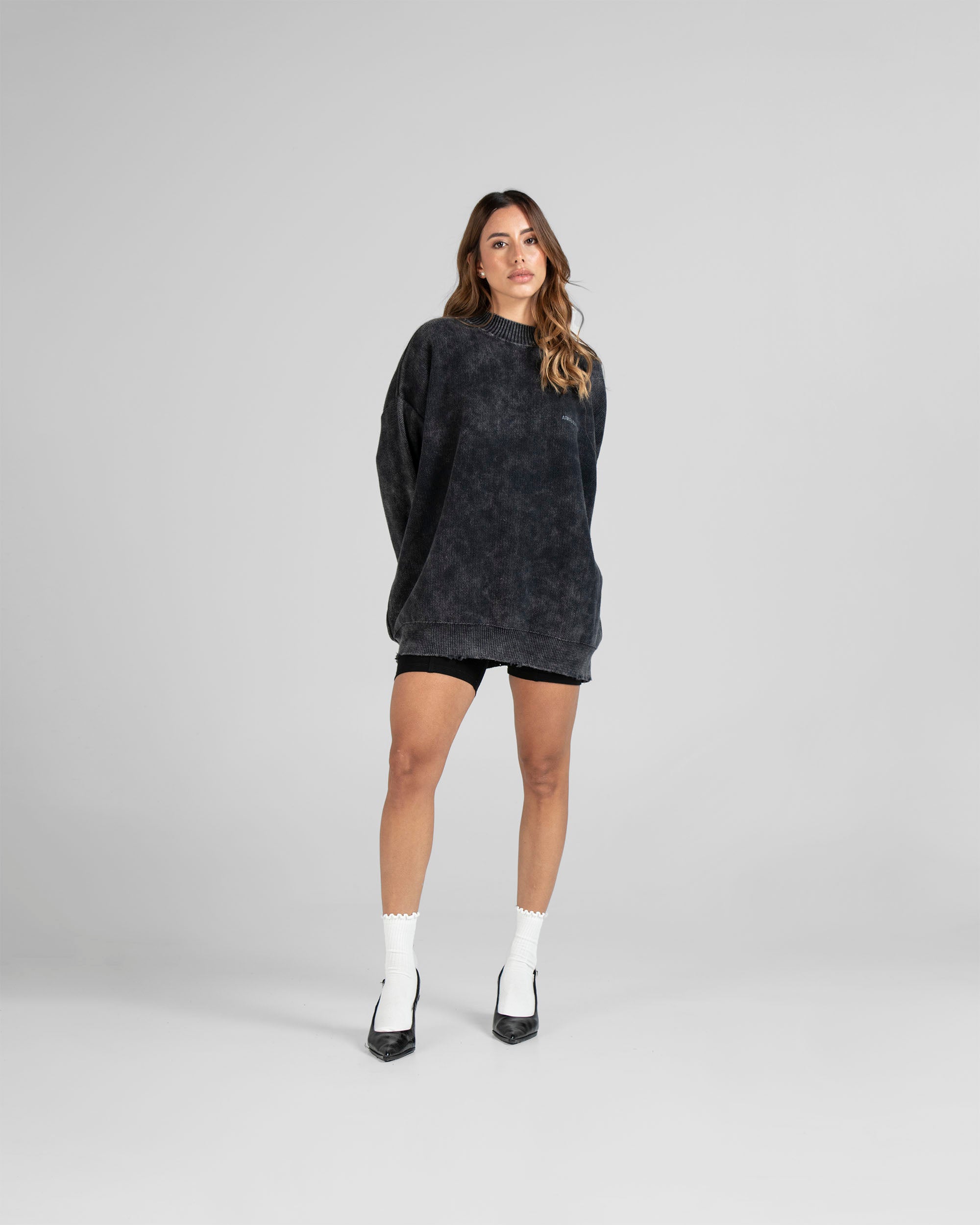 Knit Sweater Negro Unisex