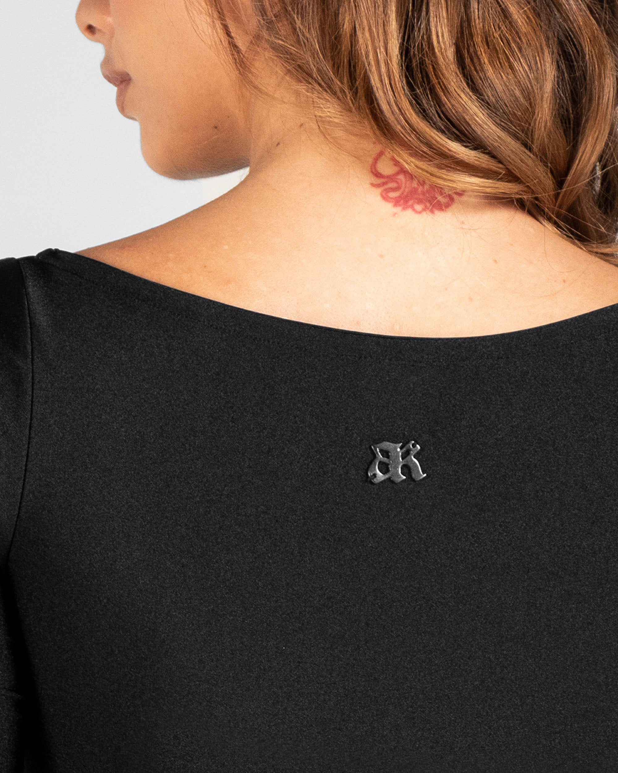 Bodysuit Hustler Negro Abertura