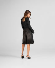 Bodysuit Hustler Negro Abertura