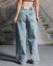 Denim Pant Azul Cortes Mujer