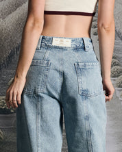 Denim Pant Azul Cortes Mujer