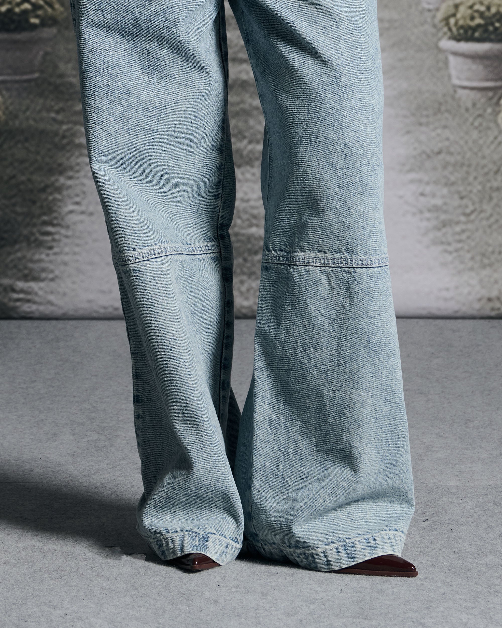 Denim Pant Azul Cortes Mujer