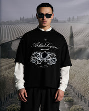 Tshirt Boxy Fit Negra Arkad Legione