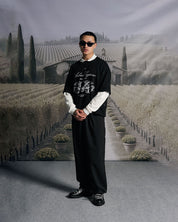 Tshirt Boxy Fit Negra Arkad Legione