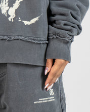 Hoodie Boxy Fit Gris Hustler
