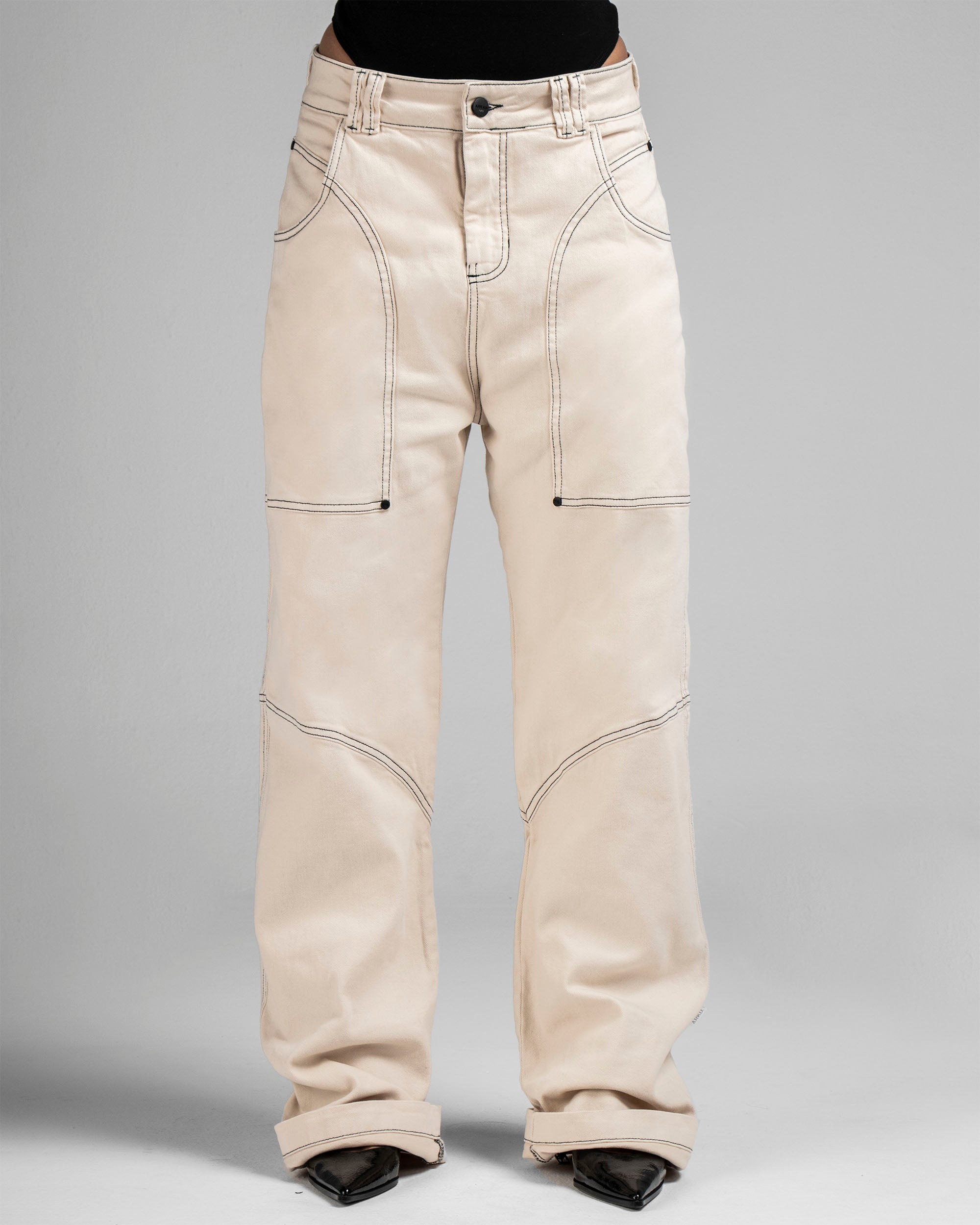 Denim Pant Beige Cortes