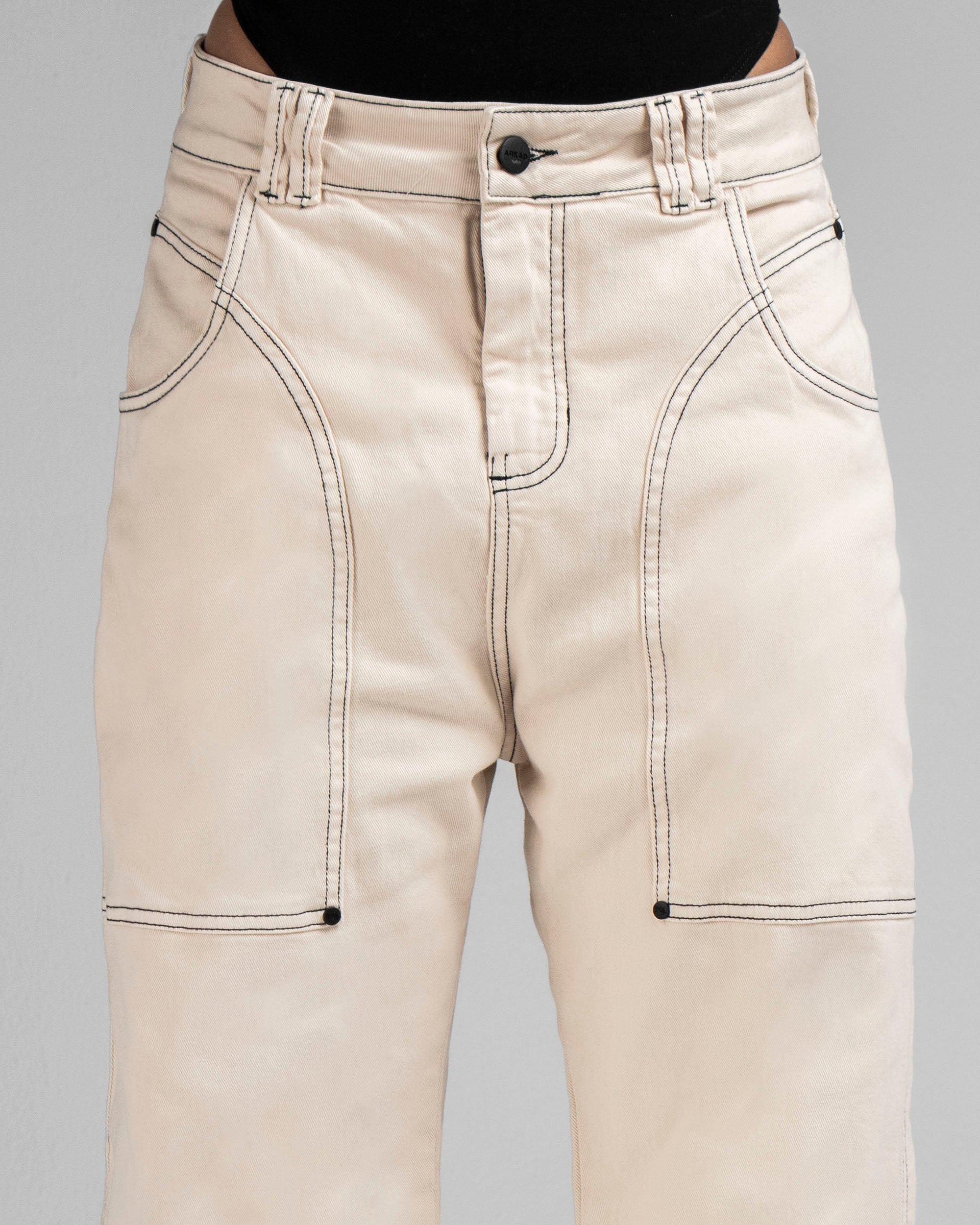 Denim Pant Beige Cortes