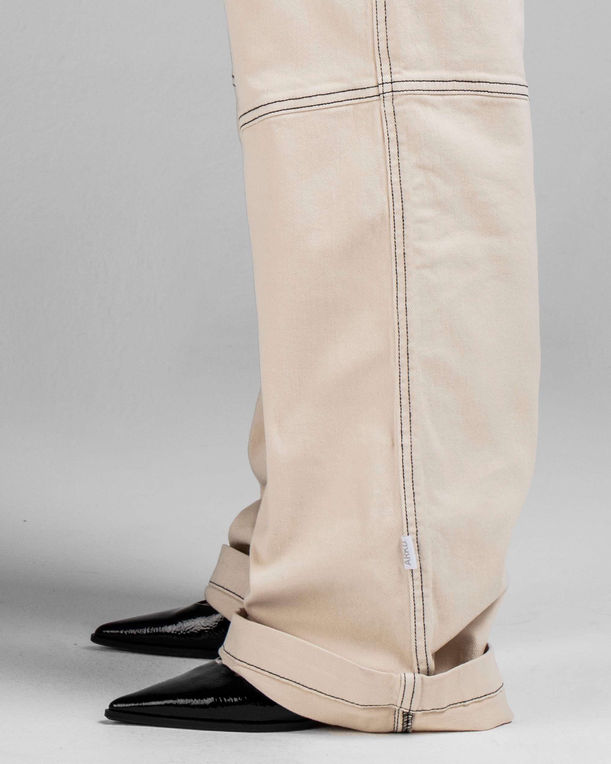 Denim Pant Beige Cortes