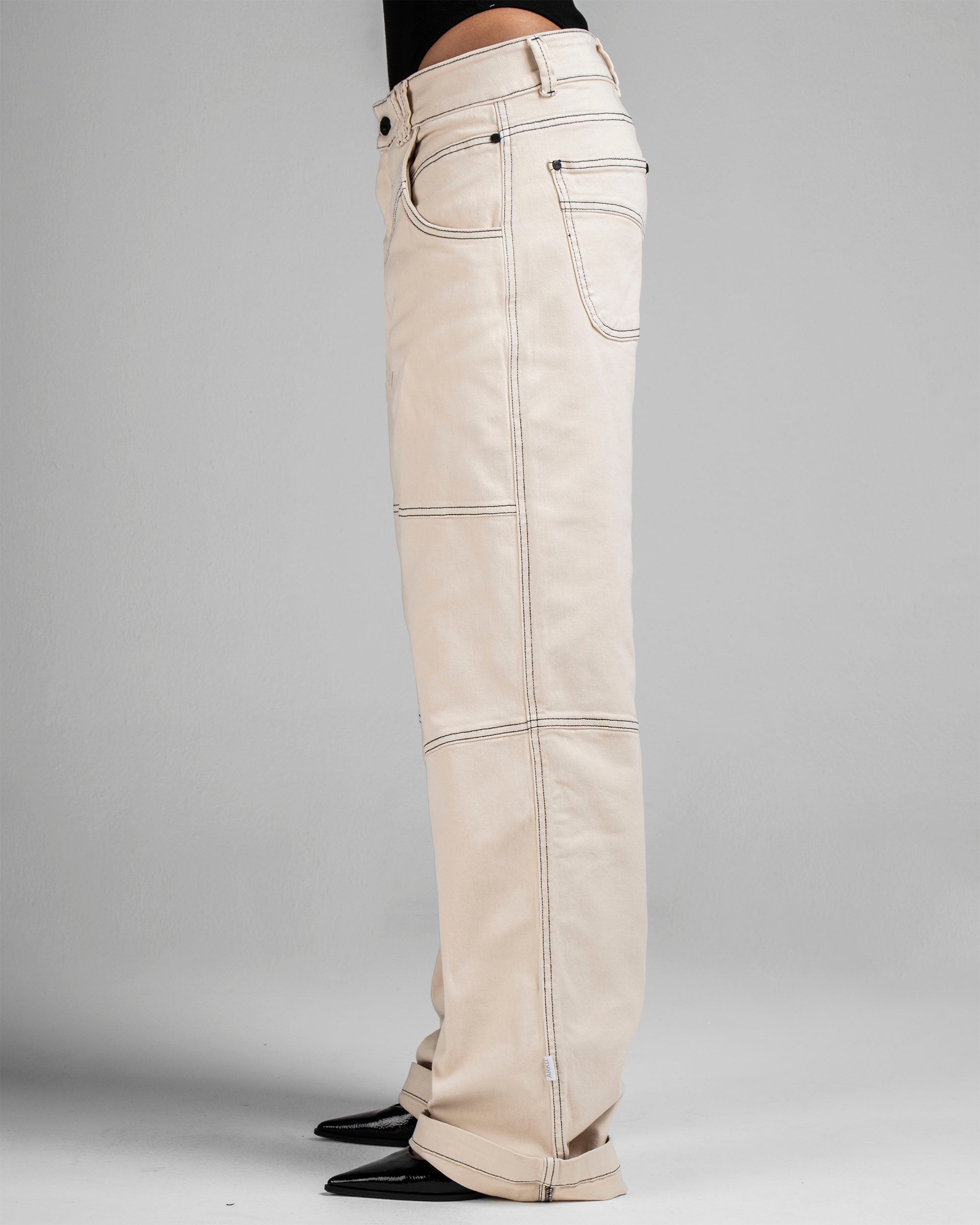 Denim Pant Beige Cortes