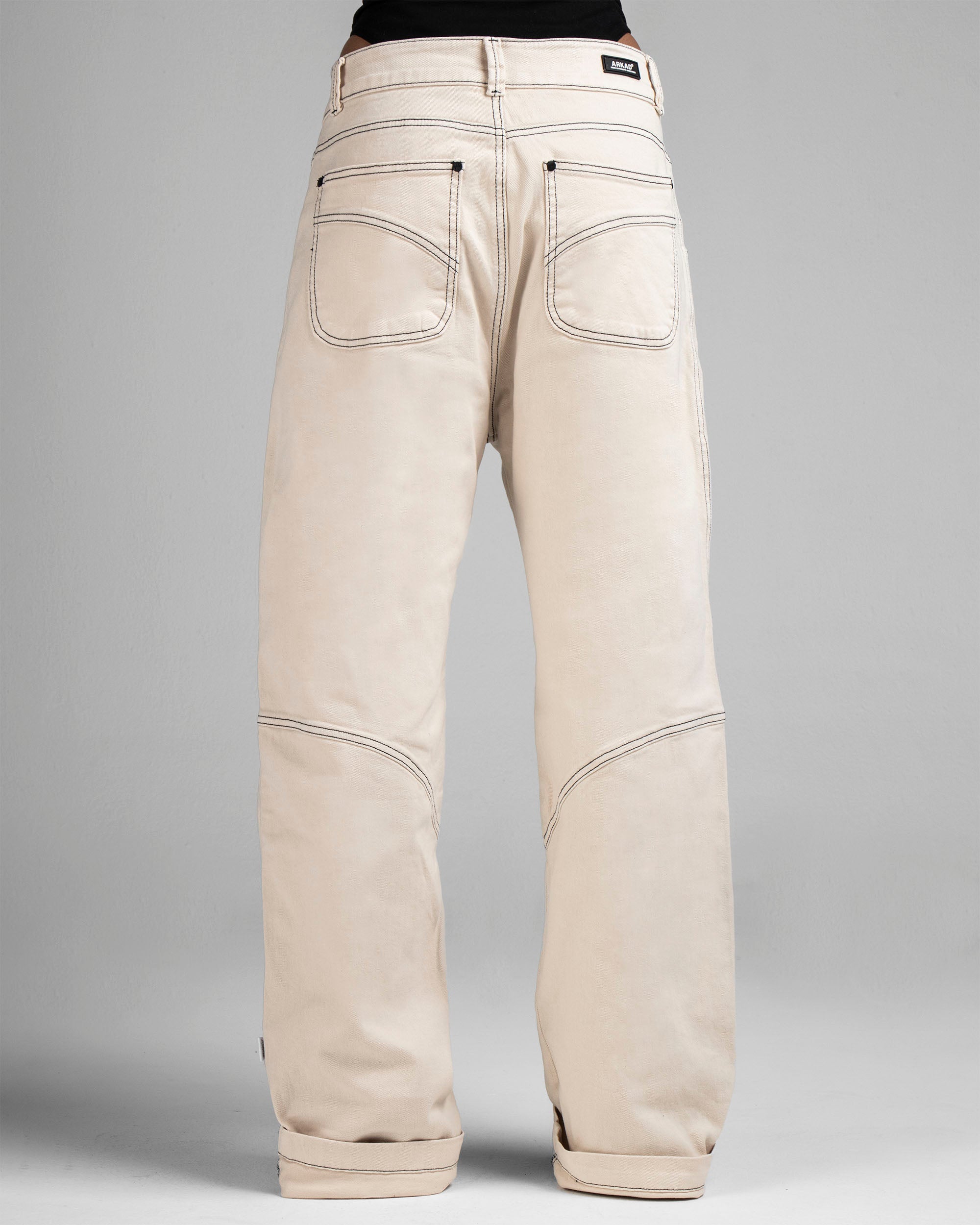 Denim Pant Beige Cortes