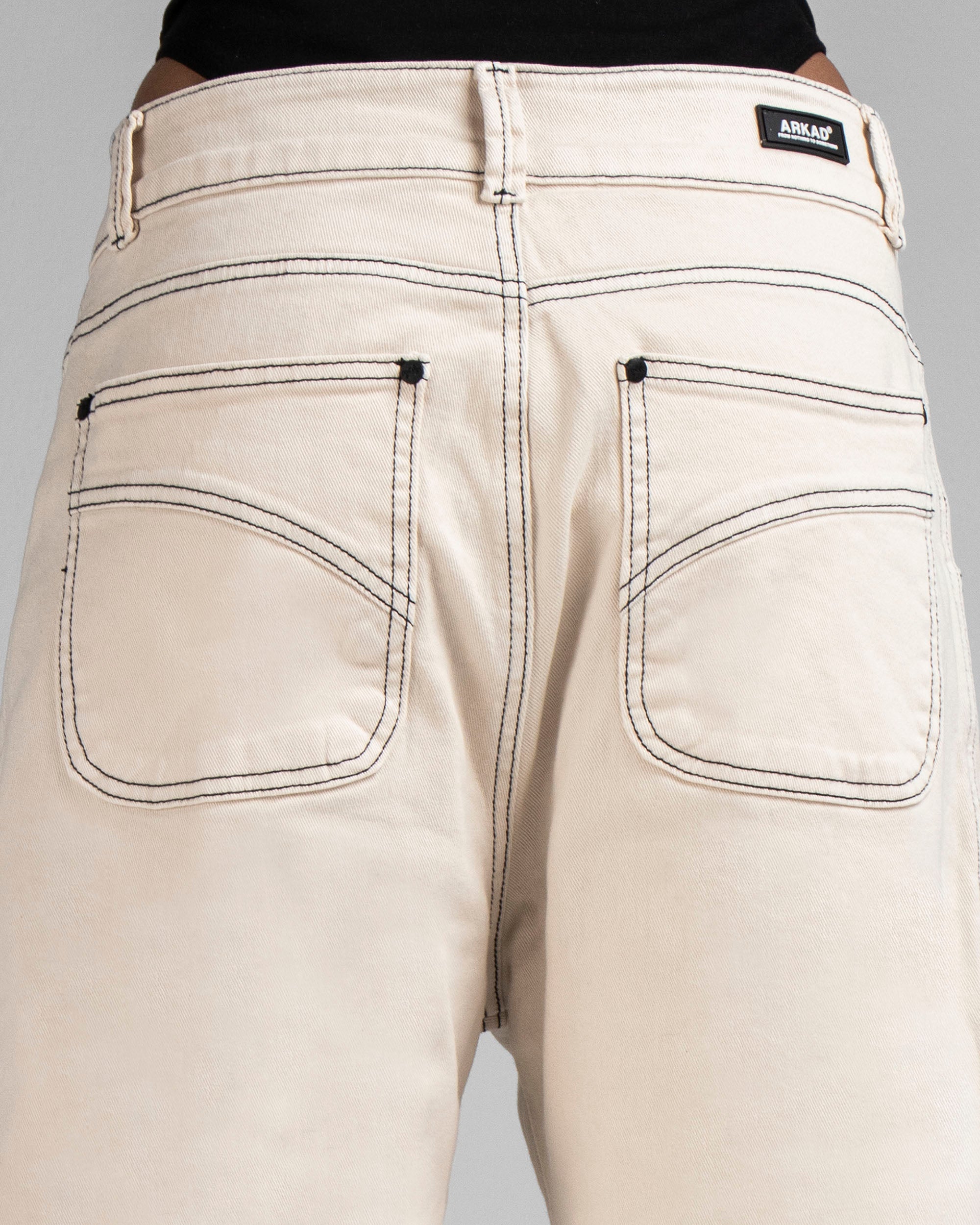 Denim Pant Beige Cortes