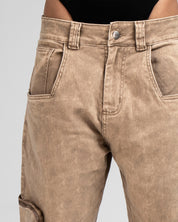 Washed Denim Pant