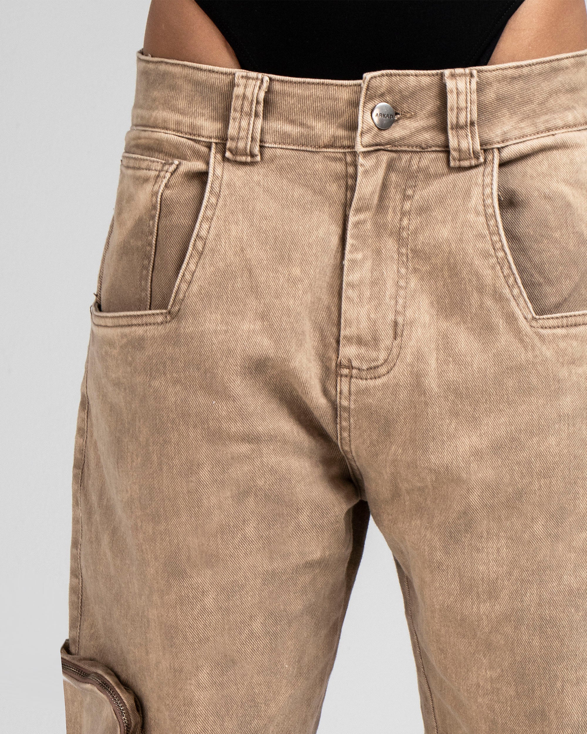 Washed Denim Pant