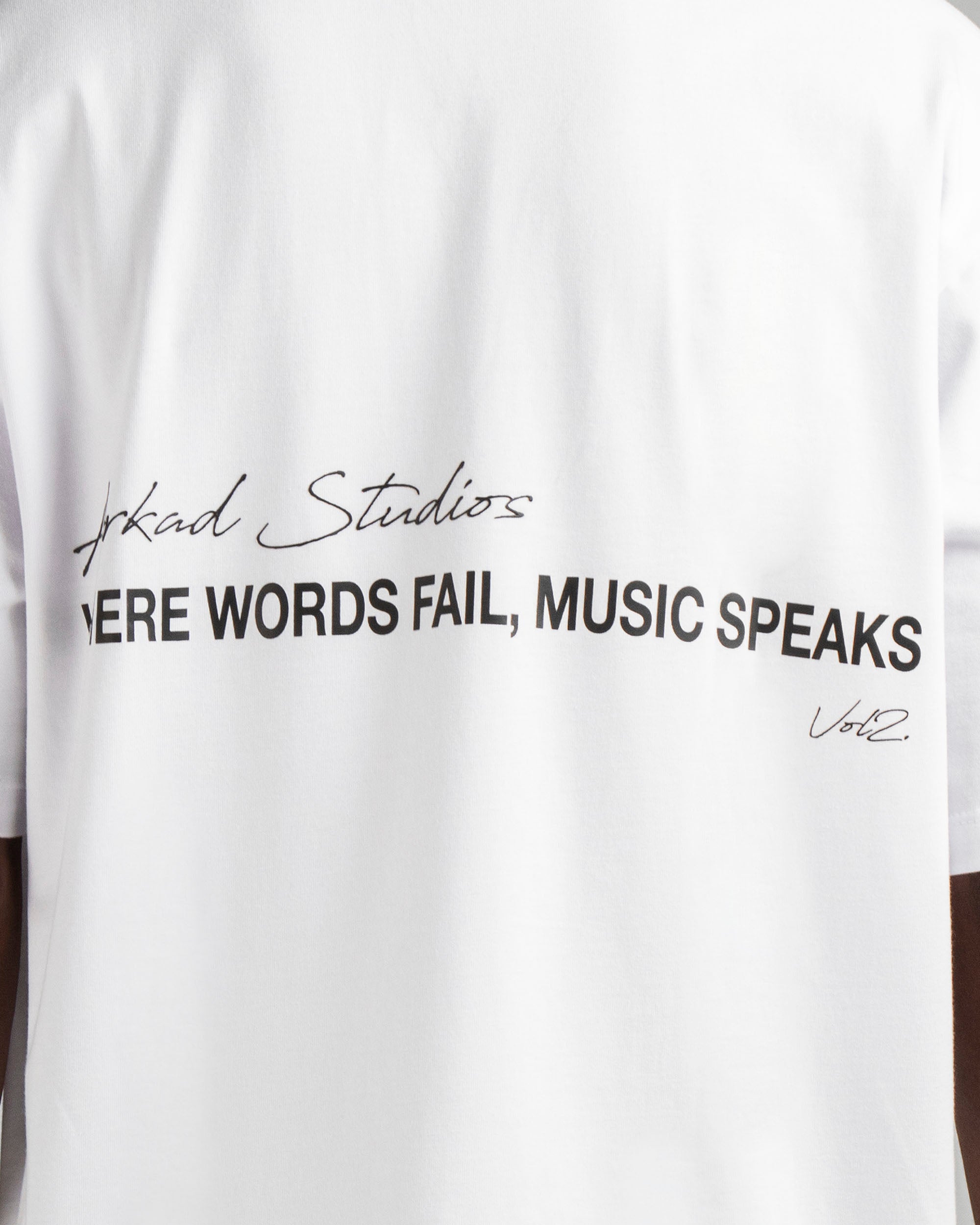 Tshirt Blanca - Where Words Fail Music Speaks
