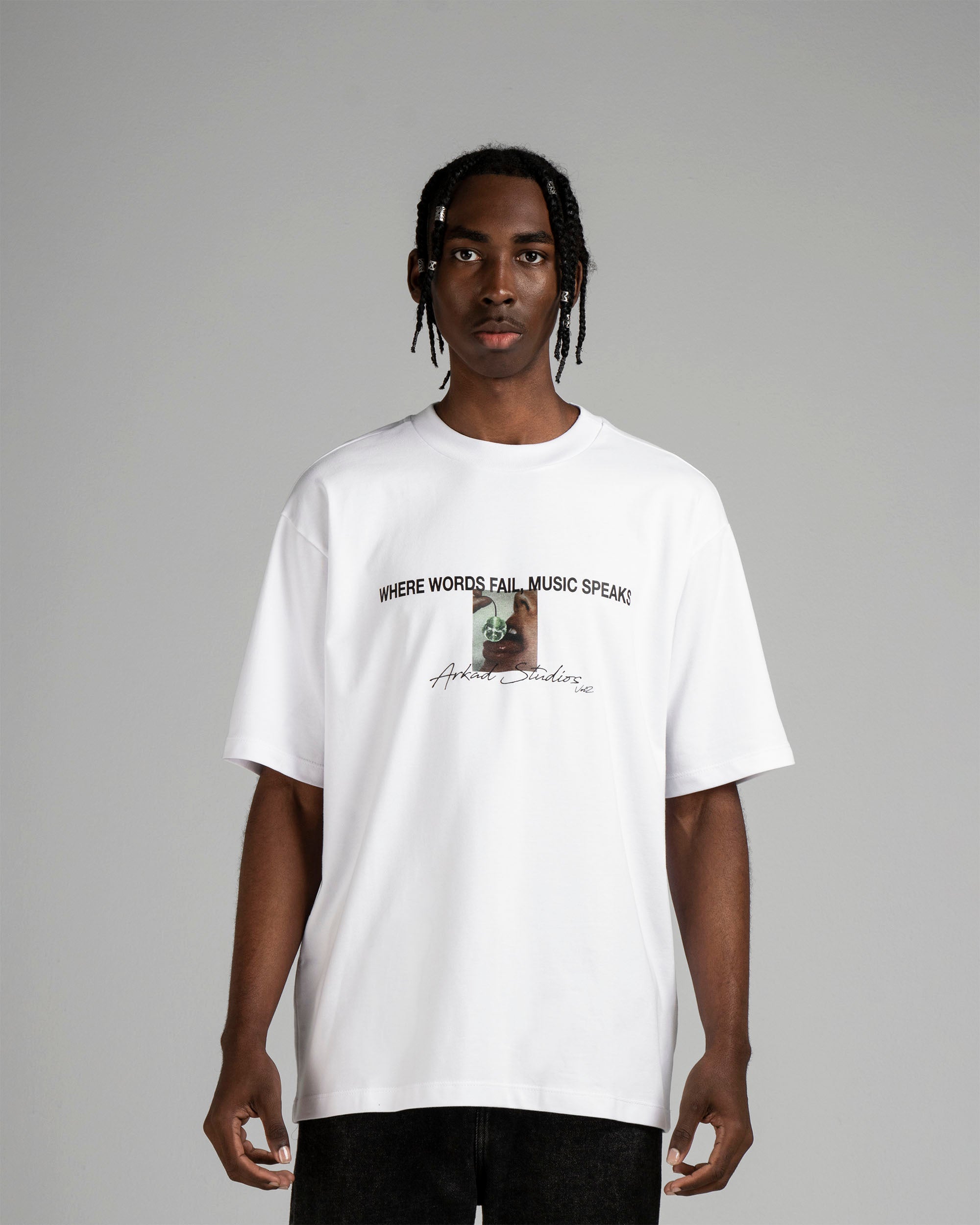 Tshirt Blanca Cherry Disco Ball