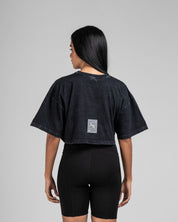 Crop Shirt Washed Negro