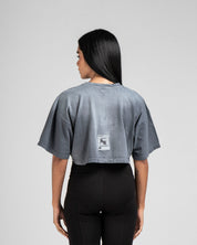 Crop Shirt Washed Gris Iluminaciones