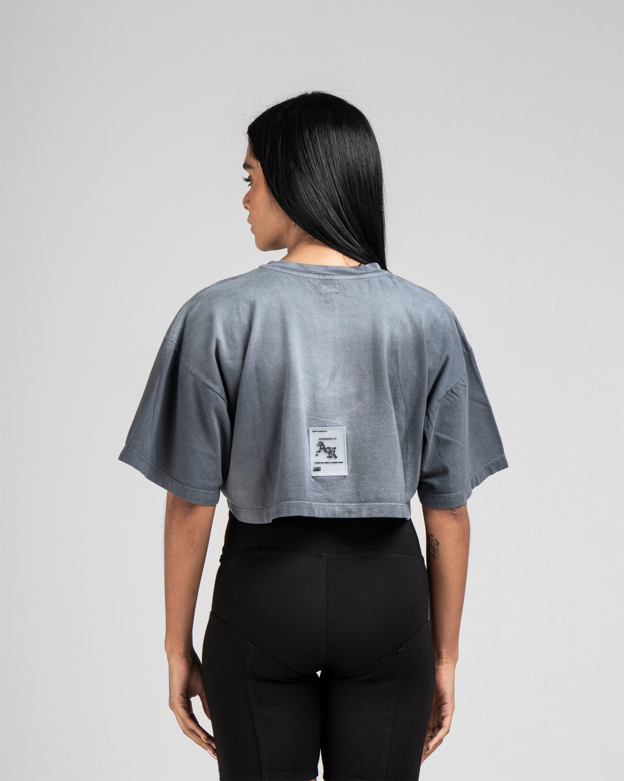 Crop Shirt Washed Gris Iluminaciones