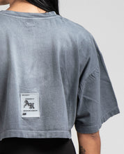Crop Shirt Washed Gris Iluminaciones
