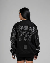 Varsity Jacket Negra