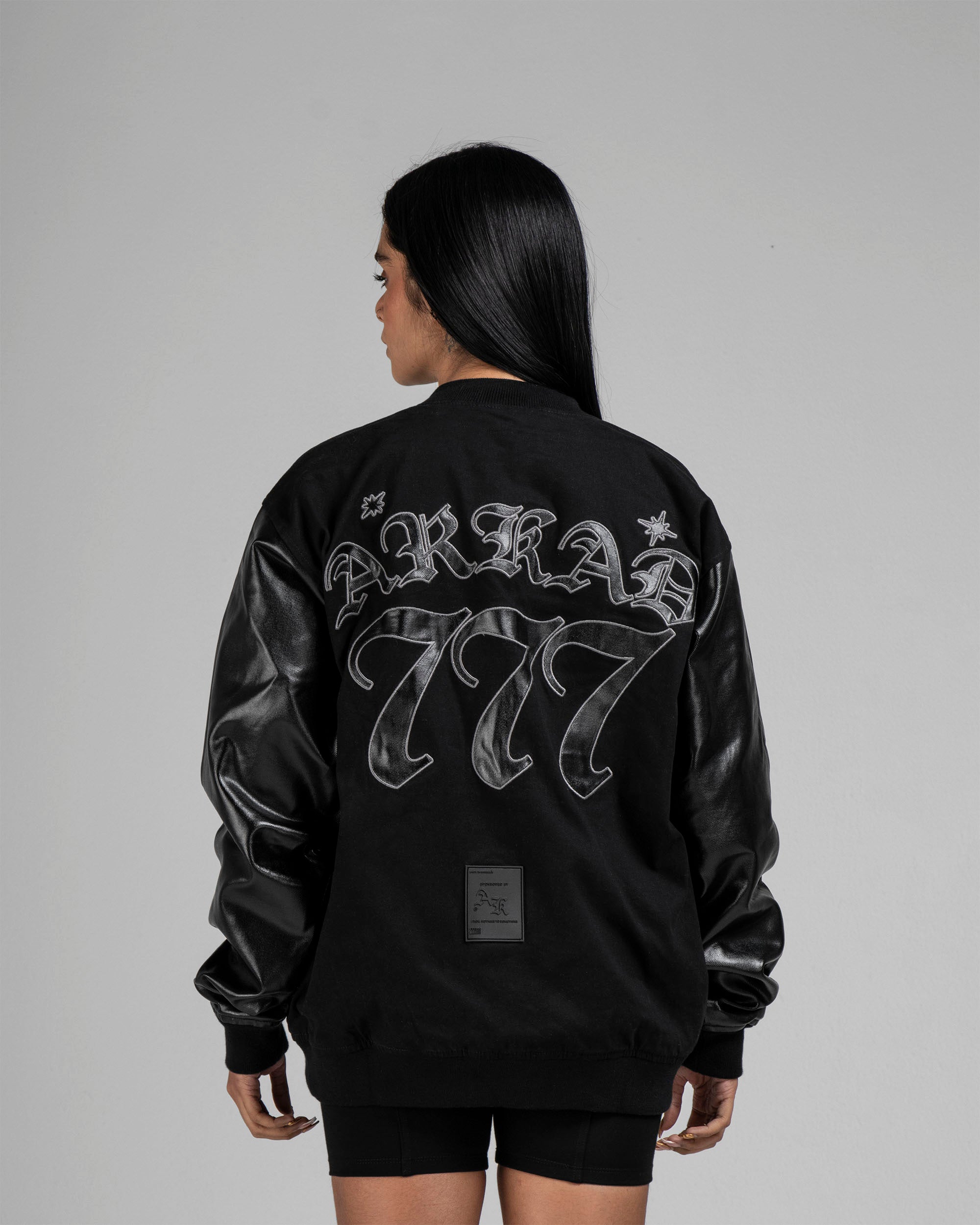 Varsity Jacket Negra