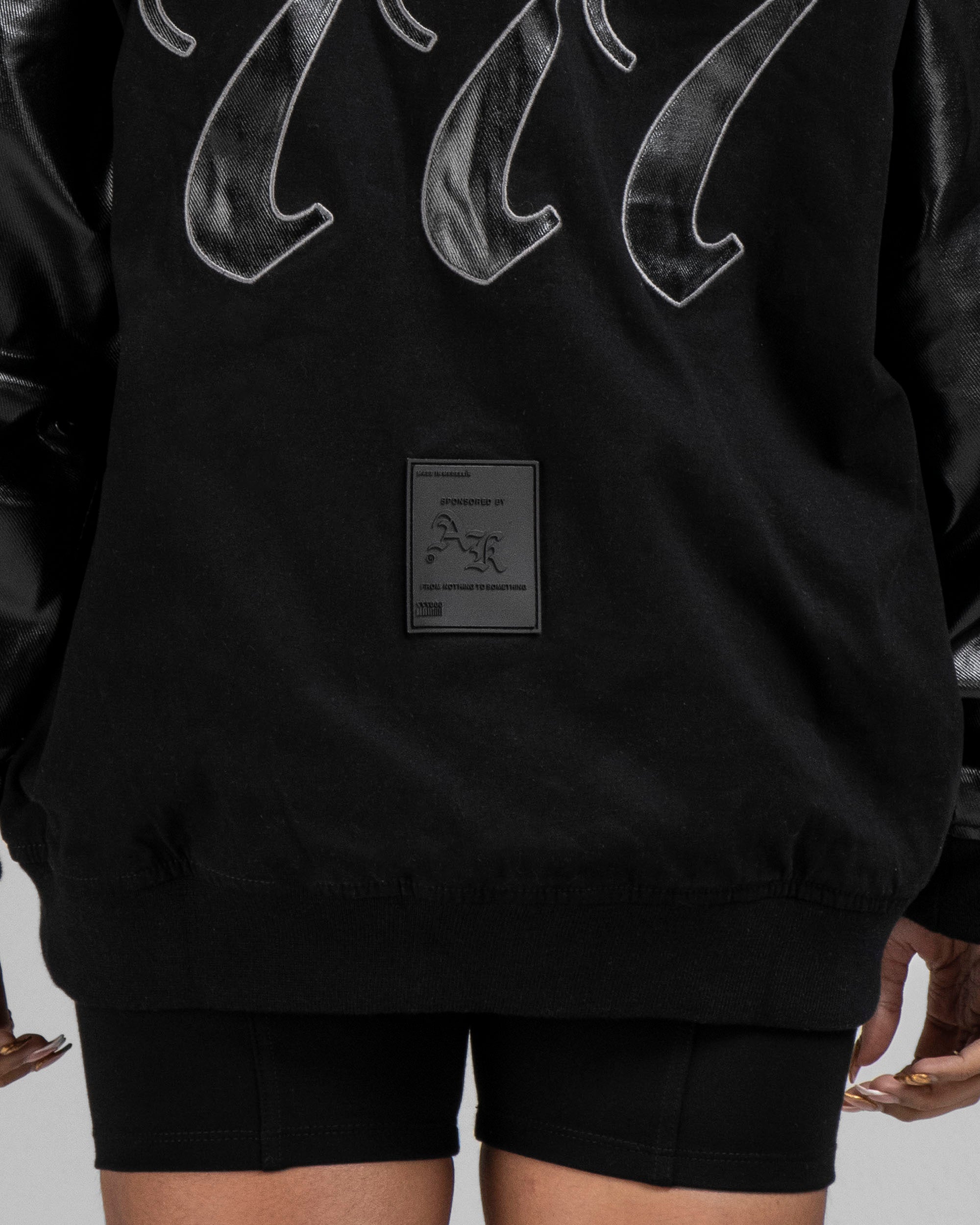 Varsity Jacket Negra