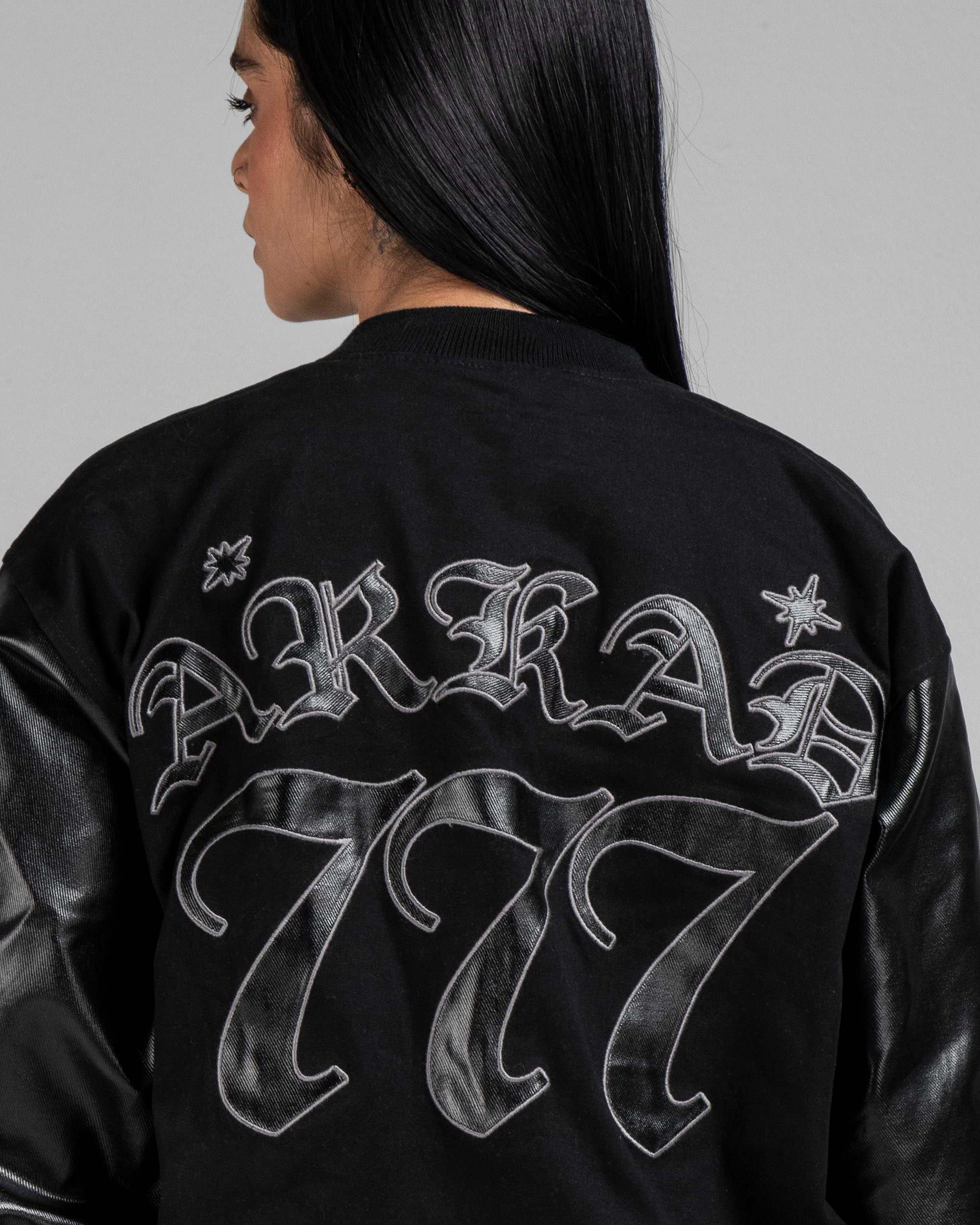 Varsity Jacket Negra