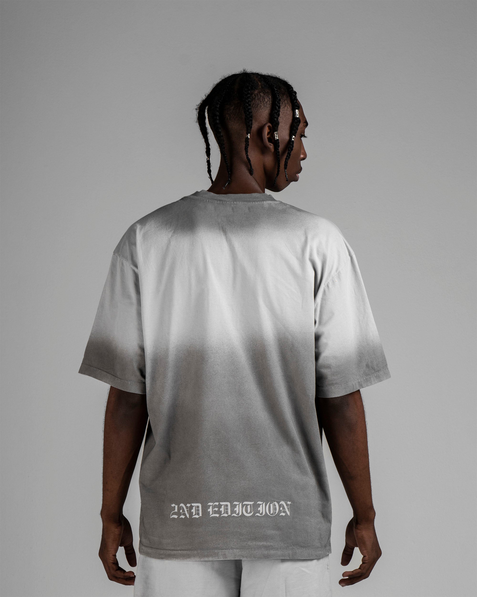 Washed Tshirt Conjunto Gris Iluminaciones AK ST