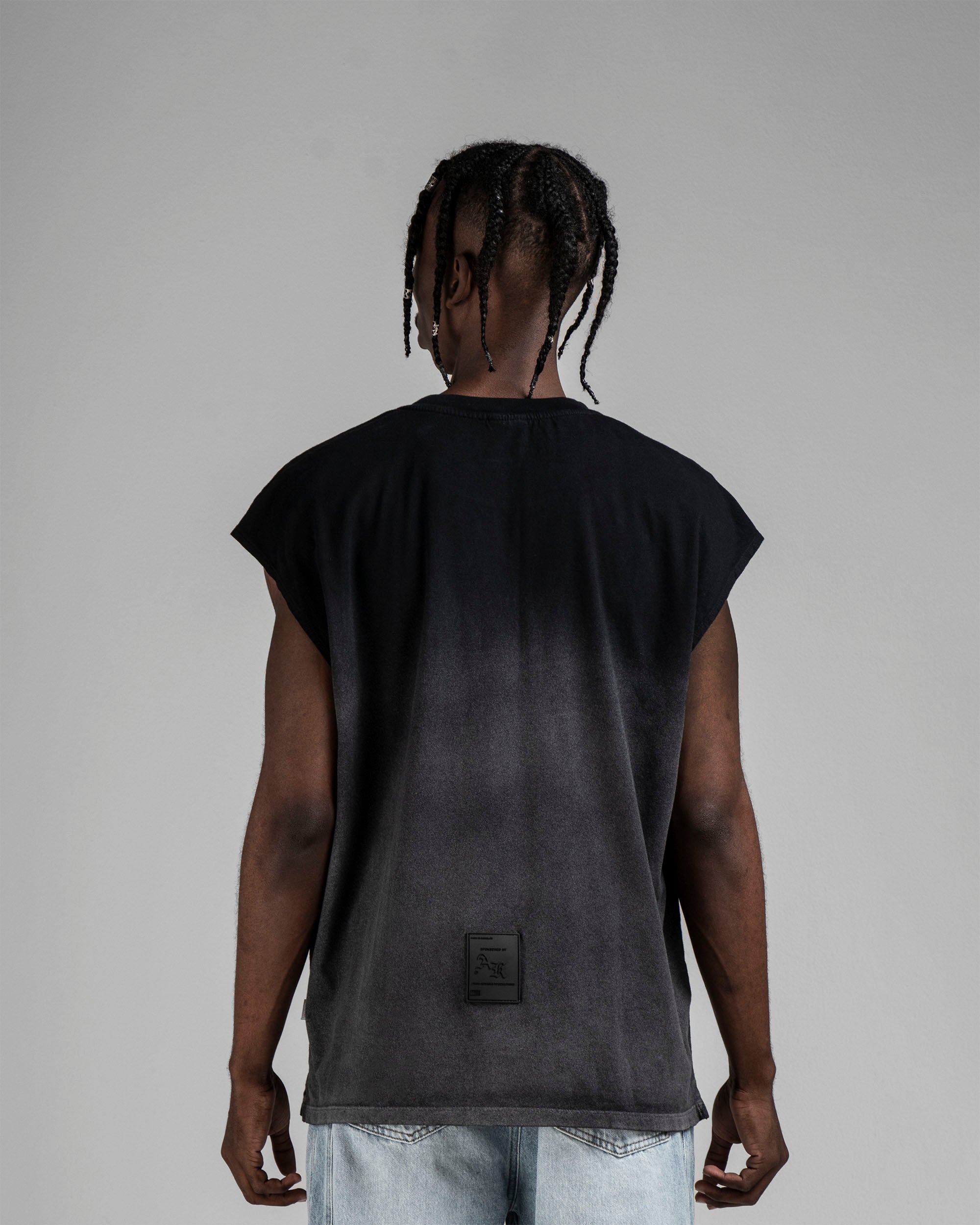 Classic Tank Shirt Washed Negra Iluminación