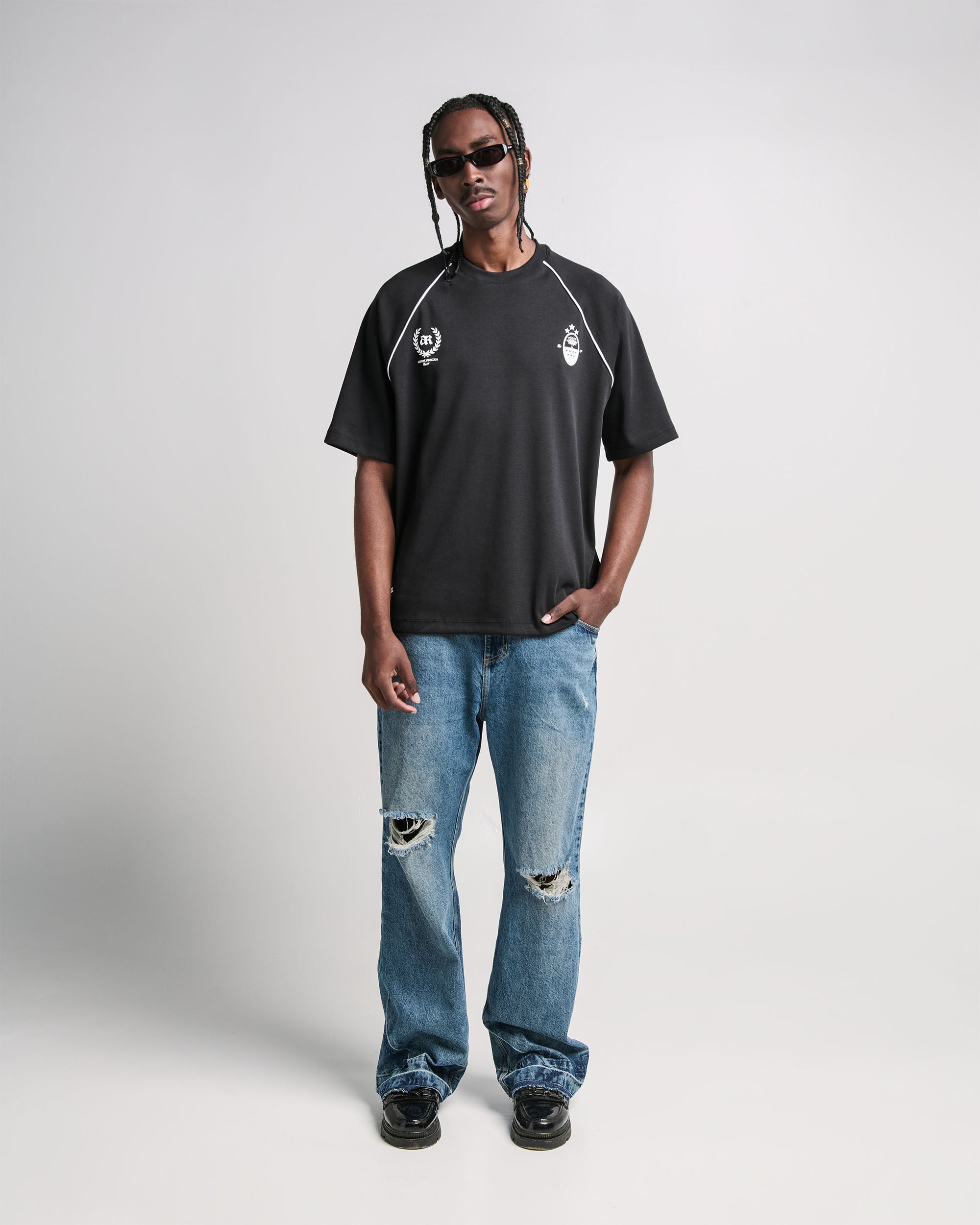 Denim Pant Azul Oscuro Destroyed